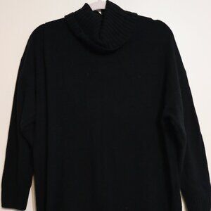 GAP black turtleneck sweater dress long sleeve size M